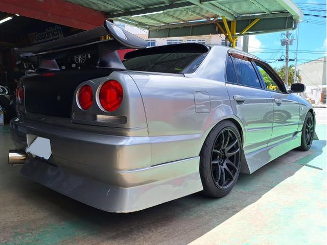 新品 ホイール交換 日産 R34 スカイライン WORK EMOTION CR極 18×8.5J NANKANG NS-2R 225/40R18 235/40R18 沖縄県 沖縄市 北中城村 うるま市 中城村 宜野湾市