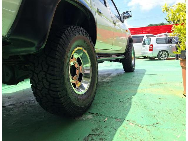 新品 ホイール交換 日産 ダットサンピックアップ 当時物ENKEI 15×7J YOKOHAMA GEOLANDAR X-AT 31×10.50R15 265/65R17 沖縄県 沖縄市 北中城村 うるま市 中城村 宜野湾市