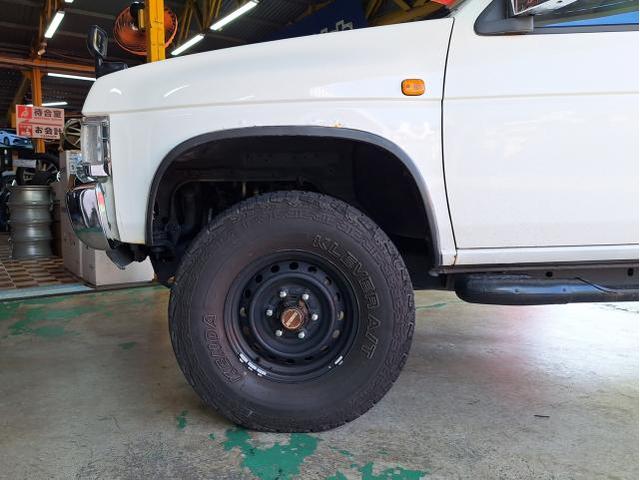新品 ホイール交換 日産 ダットサンピックアップ 当時物ENKEI 15×7J YOKOHAMA GEOLANDAR X-AT 31×10.50R15 265/65R17 沖縄県 沖縄市 北中城村 うるま市 中城村 宜野湾市