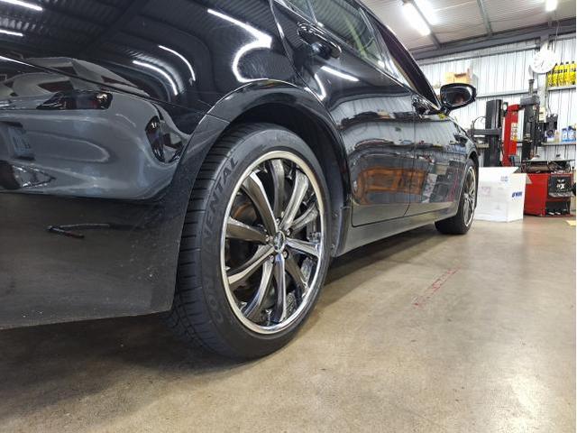 中古 ホイール交換 トヨタ クラウン Kranze Maricive 19×8J CONTINENTAL 225/45R19 沖縄県 沖縄市 北中城村 うるま市 中城村 宜野湾市