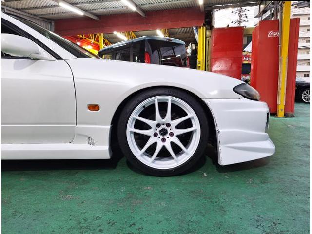 新品 ホイール交換 日産 S15 シルビア WORK EMOTION 極 18×8.5J/9.5J SHIBATIRE 225/40R18 沖縄県 沖縄市 北中城村 うるま市 中城村 宜野湾市