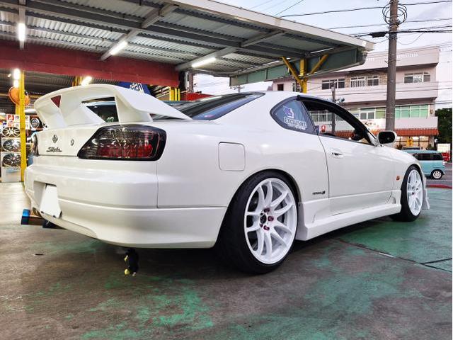 新品 ホイール交換 日産 S15 シルビア WORK EMOTION 極 18×8.5J/9.5J SHIBATIRE 225/40R18 沖縄県 沖縄市 北中城村 うるま市 中城村 宜野湾市