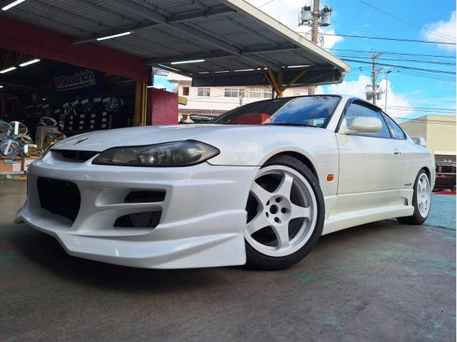 新品 ホイール交換 日産 S15 シルビア WORK EMOTION 極 18×8.5J/9.5J SHIBATIRE 225/40R18 沖縄県 沖縄市 北中城村 うるま市 中城村 宜野湾市