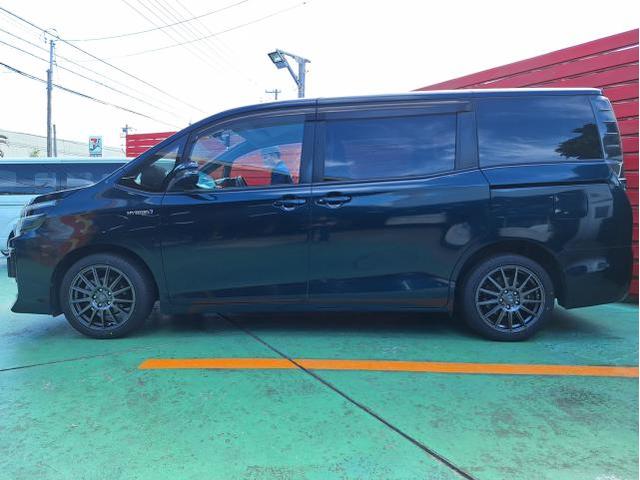中古 ホイール交換 トヨタ ヴォクシー weds VELVA SPORT 17×7J MAXTREK 215R45R17 沖縄県 沖縄市 北中城村 うるま市 中城村 宜野湾市