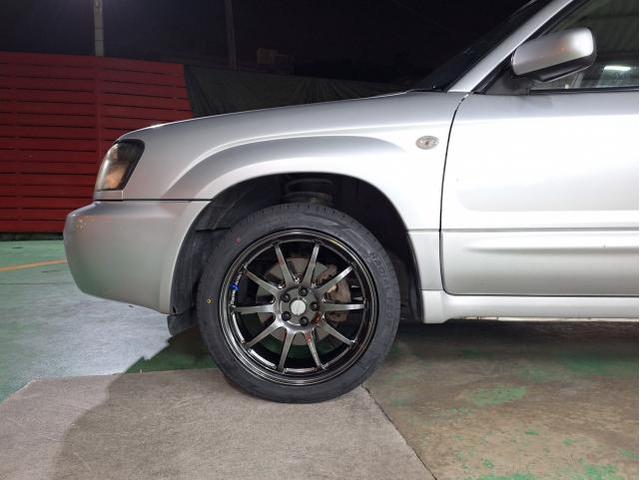 新品 ホイール交換 スバル フォレスター CROSS SPEED CR10 18×7.5J MINERVA 225/45R18 沖縄県 沖縄市 北中城村 うるま市 中城村 宜野湾市