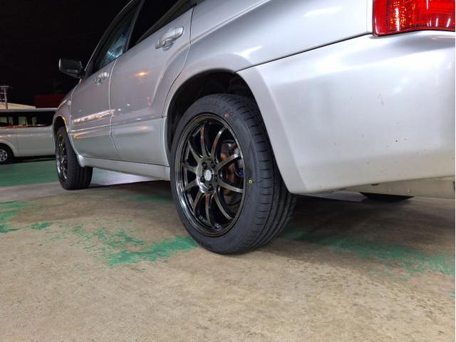 新品 ホイール交換 スバル フォレスター CROSS SPEED CR10 18×7.5J MINERVA 225/45R18 沖縄県 沖縄市 北中城村 うるま市 中城村 宜野湾市