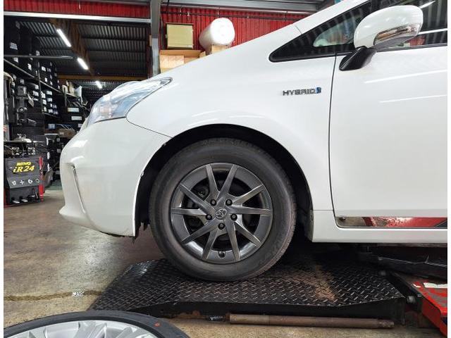 中古 ホイール交換 トヨタ プリウスα クラウン純正ホイール 17×7.5J MINERVA 215/50R17 沖縄県 沖縄市 北中城村 うるま市 中城村 宜野湾市
