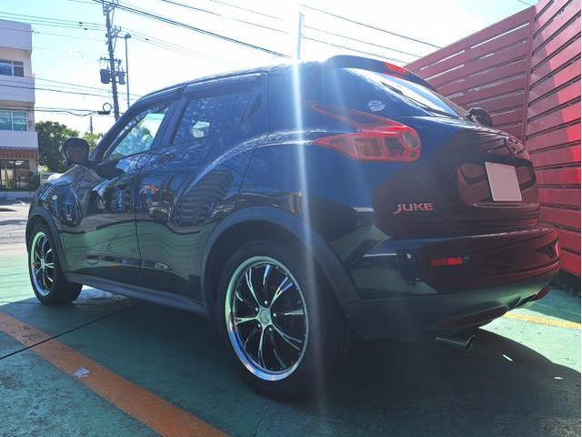 中古 ホイール交換 日産 ジューク Cliff Crimb LEWIS TC-02 18×7J MINERVA 225/45R18 沖縄県 沖縄市 北中城村 うるま市 中城村 宜野湾市