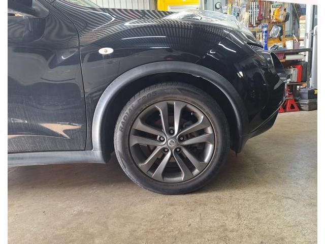 中古 ホイール交換 日産 ジューク Cliff Crimb LEWIS TC-02 18×7J MINERVA 225/45R18 沖縄県 沖縄市 北中城村 うるま市 中城村 宜野湾市