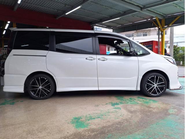 新品 ホイール交換 トヨタ ノア SMACK GRAIVE 18×7.5J RADAR 225/40R18 沖縄県 沖縄市 北中城村 うるま市 中城村 宜野湾市