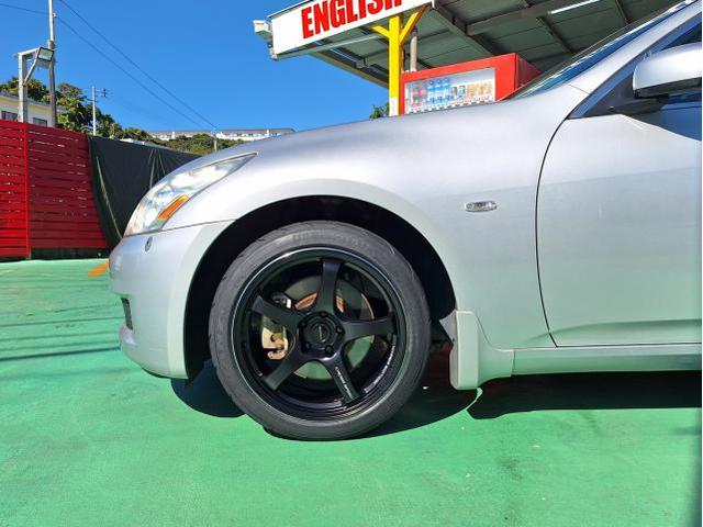 新品 ホイール交換 日産 V36 スカイライン CROSS SPEED CR5 18×8.5J/9.5J SHIBATIRE 205/40R18 沖縄県 沖縄市 北中城村 うるま市 中城村 宜野湾市
