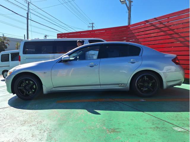 新品 ホイール交換 日産 V36 スカイライン CROSS SPEED CR5 18×8.5J/9.5J SHIBATIRE 205/40R18 沖縄県 沖縄市 北中城村 うるま市 中城村 宜野湾市