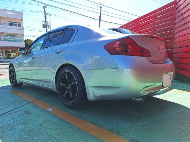 新品 ホイール交換 日産 V36 スカイライン CROSS SPEED CR5 18×8.5J/9.5J SHIBATIRE 205/40R18 沖縄県 沖縄市 北中城村 うるま市 中城村 宜野湾市