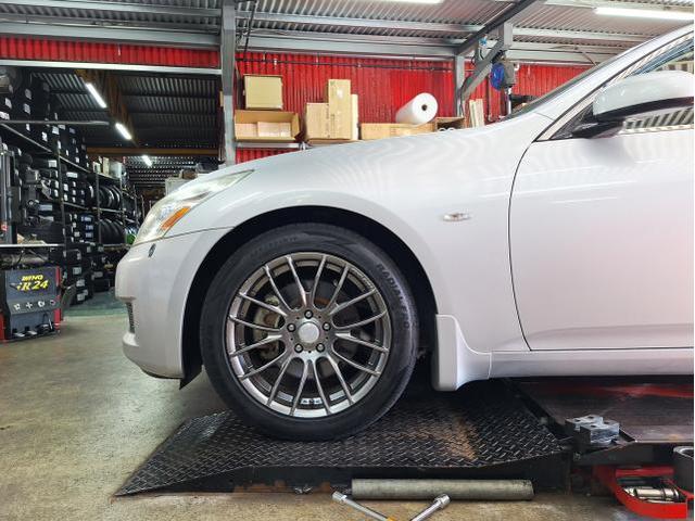 新品 ホイール交換 日産 V36 スカイライン CROSS SPEED CR5 18×8.5J/9.5J SHIBATIRE 205/40R18 沖縄県 沖縄市 北中城村 うるま市 中城村 宜野湾市