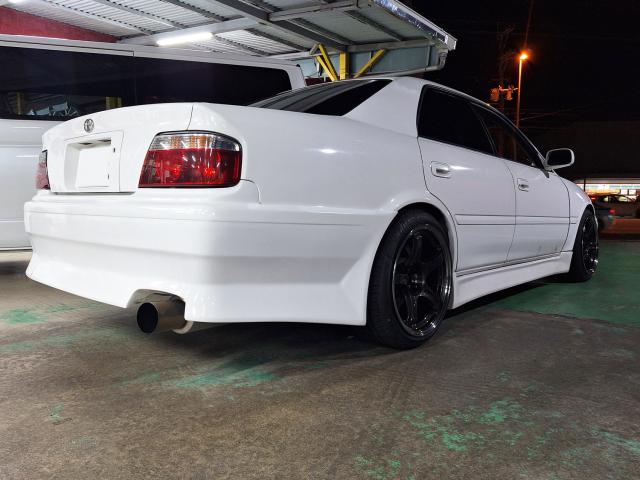 新品　ホイール交換　トヨタ チェイサー　GT GTX03 18×9.5J　RADAR 225/40R18　沖縄県　沖縄市　北中城村　うるま市　中城村　宜野湾市