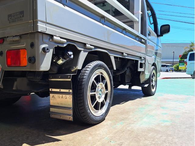 新品　ホイール交換　スズキ キャリィトラック　HAYASHI STREET STF-TYPE 14×5J　MAXTREK 165/55R14　沖縄県　沖縄市　北中城村　うるま市　中城村　宜野湾市