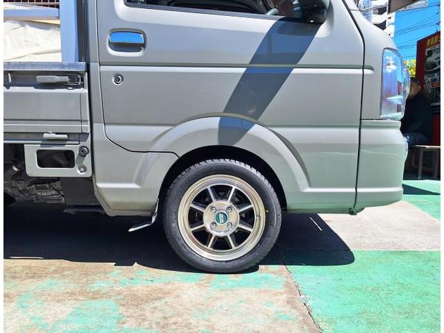 新品　ホイール交換　スズキ キャリィトラック　HAYASHI STREET STF-TYPE 14×5J　MAXTREK 165/55R14　沖縄県　沖縄市　北中城村　うるま市　中城村　宜野湾市