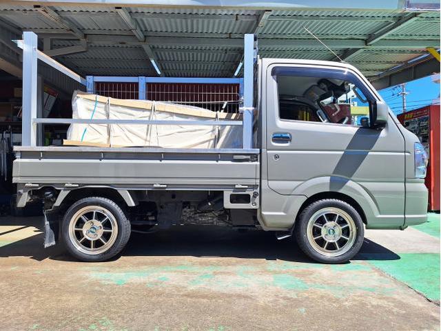 新品　ホイール交換　スズキ キャリィトラック　HAYASHI STREET STF-TYPE 14×5J　MAXTREK 165/55R14　沖縄県　沖縄市　北中城村　うるま市　中城村　宜野湾市
