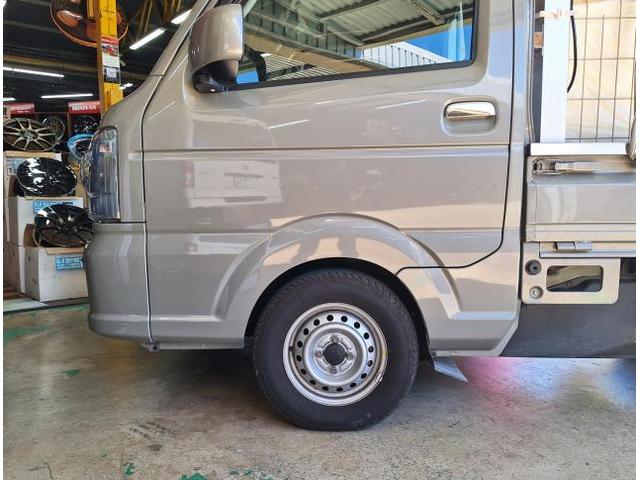 新品　ホイール交換　スズキ キャリィトラック　HAYASHI STREET STF-TYPE 14×5J　MAXTREK 165/55R14　沖縄県　沖縄市　北中城村　うるま市　中城村　宜野湾市