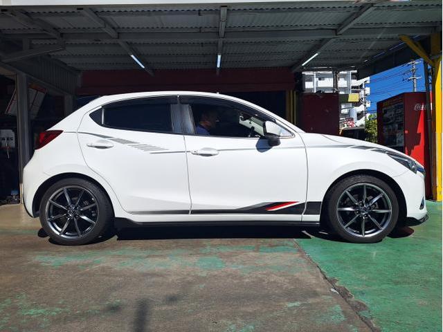 中古　ホイール交換　マツダ デミオ　マツダ NDロードスターRF 純正ホイール 17×7J　BRIDGESTORN POTENZA 205/45R17　沖縄県　沖縄市　北中城村　うるま市　中城村　宜野湾市