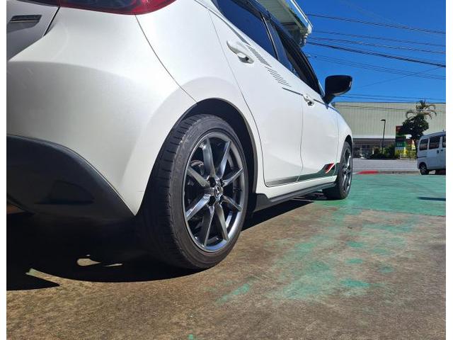 中古　ホイール交換　マツダ デミオ　マツダ NDロードスターRF 純正ホイール 17×7J　BRIDGESTORN POTENZA 205/45R17　沖縄県　沖縄市　北中城村　うるま市　中城村　宜野湾市