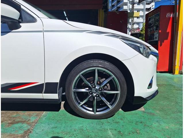 中古　ホイール交換　マツダ デミオ　マツダ NDロードスターRF 純正ホイール 17×7J　BRIDGESTORN POTENZA 205/45R17　沖縄県　沖縄市　北中城村　うるま市　中城村　宜野湾市