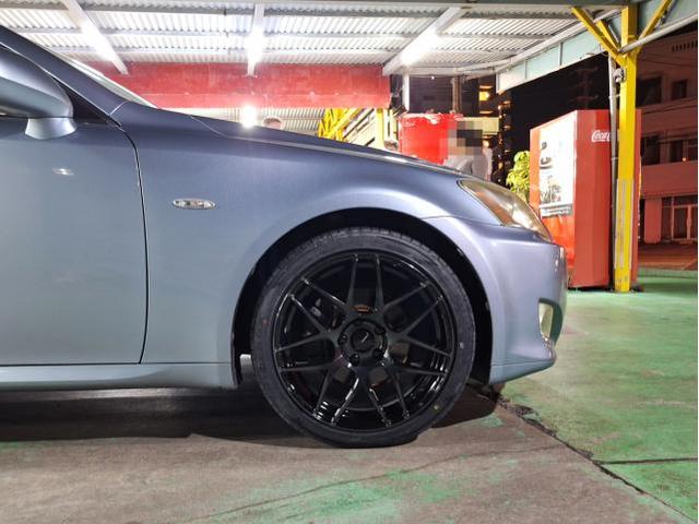 新品　ホイール交換　レクサスIS　WedsSport SA-27R 18×8.5J/9.5J　MINERVA 225/40R18 255/35R18　沖縄県　沖縄市　北中城村　うるま市　中城村　宜野湾市