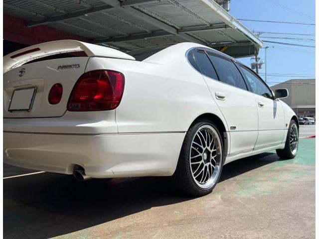 中古　ホイール交換　トヨタ アリスト　Lxry hanes 19×8J/8J　RADAR 225/40R19　沖縄県　沖縄市　北中城村　うるま市　中城村　宜野湾市