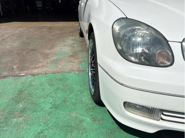 中古　ホイール交換　トヨタ アリスト　Lxry hanes 19×8J/8J　RADAR 225/40R19　沖縄県　沖縄市　北中城村　うるま市　中城村　宜野湾市