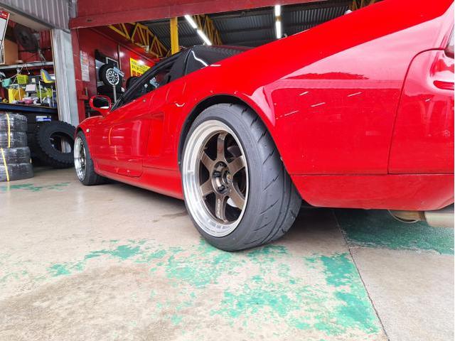 新品　ホイール交換　ホンダ NSX　VOLK RACING TE37V spec-SR 17×8.5J　SHIBATIRE 205/40R17 235/40R18　沖縄県　沖縄市　北中城村　うるま市　中城村　宜野湾市