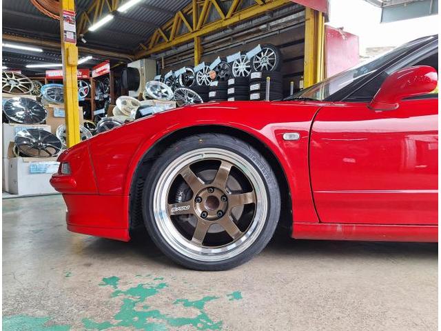 新品　ホイール交換　ホンダ NSX　VOLK RACING TE37V spec-SR 17×8.5J　SHIBATIRE 205/40R17 235/40R18　沖縄県　沖縄市　北中城村　うるま市　中城村　宜野湾市