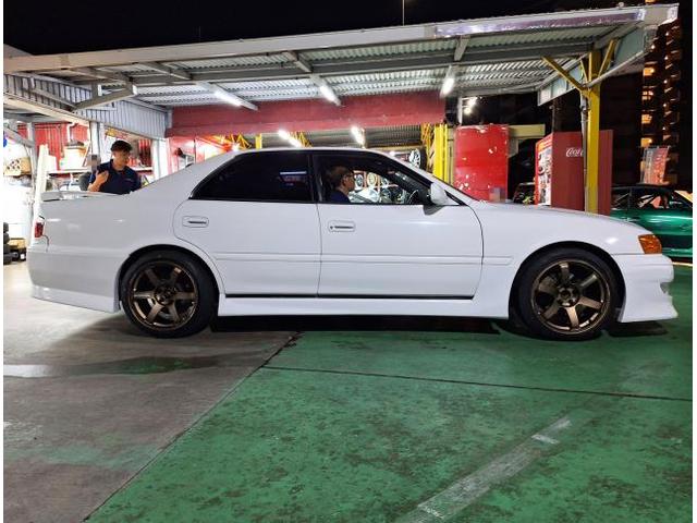 新品　ホイール交換　トヨタ チェイサー　VOLK RACING TE37 SAGA S-plus 18×9.5J　MINERVA 225/40R18　沖縄県　沖縄市　北中城村　うるま市　中城村　宜野湾市