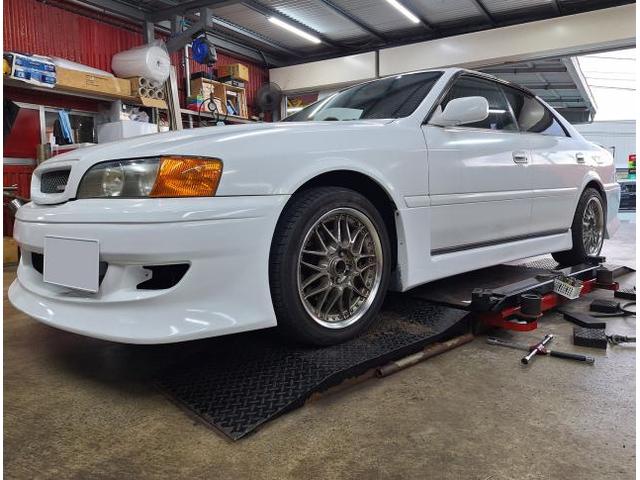 新品　ホイール交換　トヨタ チェイサー　VOLK RACING TE37 SAGA S-plus 18×9.5J　MINERVA 225/40R18　沖縄県　沖縄市　北中城村　うるま市　中城村　宜野湾市