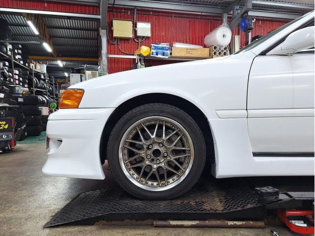 新品　ホイール交換　トヨタ チェイサー　VOLK RACING TE37 SAGA S-plus 18×9.5J　MINERVA 225/40R18　沖縄県　沖縄市　北中城村　うるま市　中城村　宜野湾市