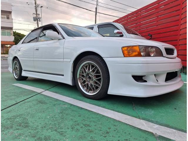 新品　ホイール交換　トヨタ チェイサー　VOLK RACING TE37 SAGA S-plus 18×9.5J　MINERVA 225/40R18　沖縄県　沖縄市　北中城村　うるま市　中城村　宜野湾市
