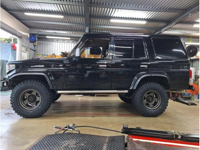 新品　ホイール交換　トヨタ 78ランドクルーザー　BRADLEY V 16×8.5J　YOKOHAMA GEOLANDAR M/T 285/75R16　沖縄県　沖縄市　北中城村　うるま市　中城村　宜野湾市