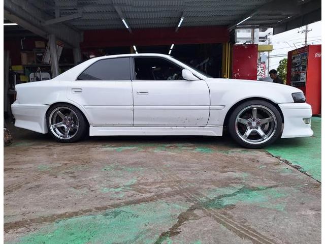 新品　ホイール交換　トヨタ JZX100 チェイサー　EMOTION T5R 2P 18×9.5J　SHIBATIRE 235/40R18　沖縄県　沖縄市　北中城村　うるま市　中城村　宜野湾市