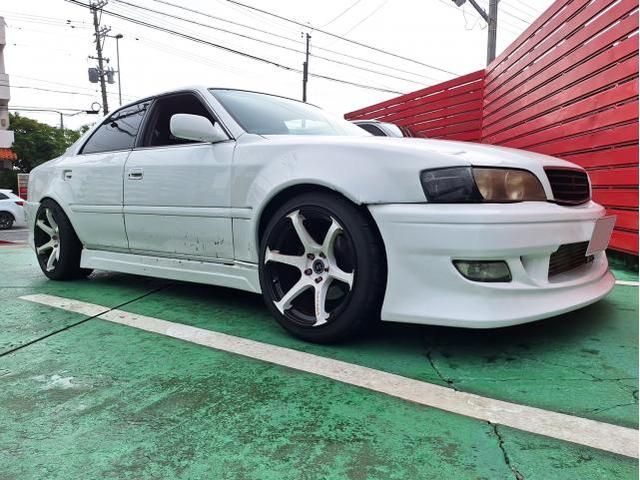 新品　ホイール交換　トヨタ JZX100 チェイサー　EMOTION T5R 2P 18×9.5J　SHIBATIRE 235/40R18　沖縄県　沖縄市　北中城村　うるま市　中城村　宜野湾市
