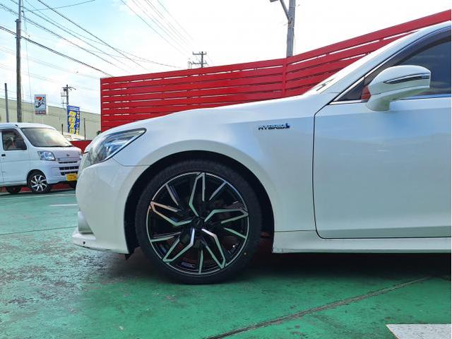 新品　ホイール交換　トヨタ クラウン　Chronus CH-112 19&times;8J　RADAR 225/40R19　沖縄県　沖縄市　北中城村　うるま市　中城村　宜野湾市