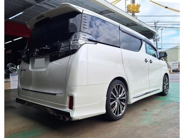 新品　ホイール交換　トヨタ ヴェルファイア　LEONIS VX 20&times;8.5J　RADAR 245/40R20　沖縄県　沖縄市　北中城村　うるま市　中城村　宜野湾市