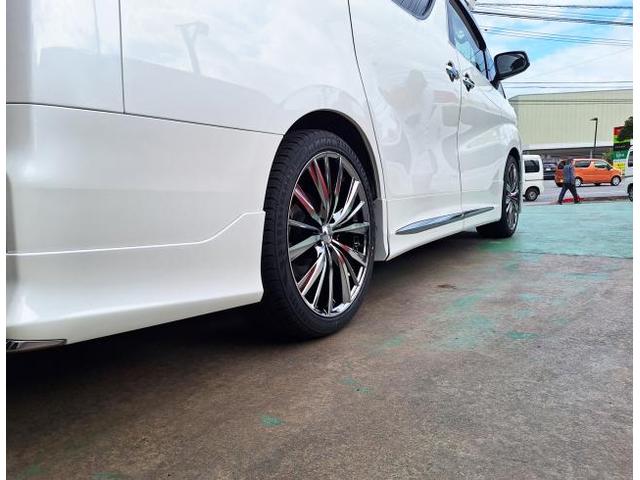 新品　ホイール交換　トヨタ ヴェルファイア　LEONIS VX 20&times;8.5J　RADAR 245/40R20　沖縄県　沖縄市　北中城村　うるま市　中城村　宜野湾市