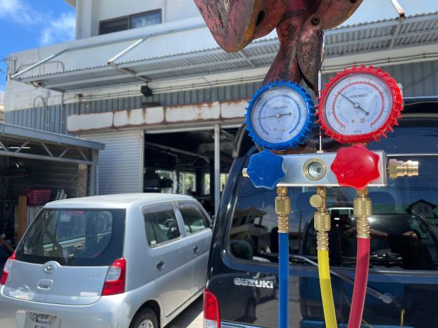 いすゞエルフのクーラー点検！！那覇市・沖縄市・うるま市・糸満市・豊見城・新都心・宜野湾市・浦添市・読谷村・南城市・