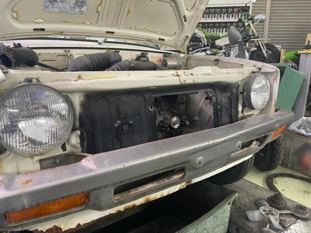 ミニカ　ミニカ　アミー５５　Ａ１０６Ａ　昭和５６年モデル　車検整備　車検登録　沖縄県　沖縄市　うるま市　恩納村　読谷村　金武町　北谷町