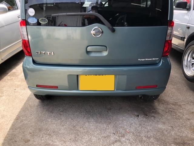 日産　オッティ　H92W　リアバンパー修理　塗装修理　板金塗装　沖縄県　うるま市　沖縄市　北谷町　北中城村　中城村　読谷村　宜野湾市　那覇市　糸満市