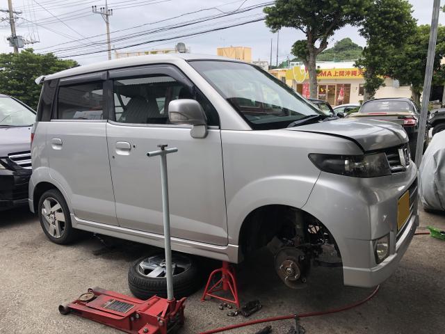 ホンダ　ゼストスパーク　車検整備　法定整備　ブレーキ整備　軽自動車　沖縄県　うるま市　沖縄市　北谷町　北中城村　中城村　読谷村　宜野湾市　那覇市　糸満市