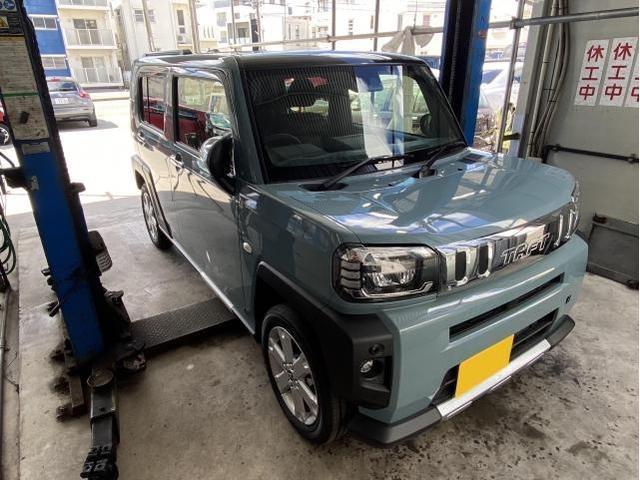 ダイハツ　タフト　アンダーコート施工　軽自動車11,000円（通常塗料）22,000円（塩害ガード施工）　沖縄県　宜野湾市　北谷町　那覇市　豊見城市　読谷村　嘉手納町　浦添市