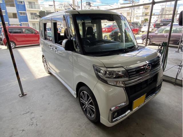 ダイハツ　タント　アンダーコート施工　軽自動車11,000円（通常塗料）22,000円（塩害ガード施工）　ナビ取り付け　沖縄県　宜野湾市　北谷町　那覇市　豊見城市　読谷村　嘉手納町　浦添市