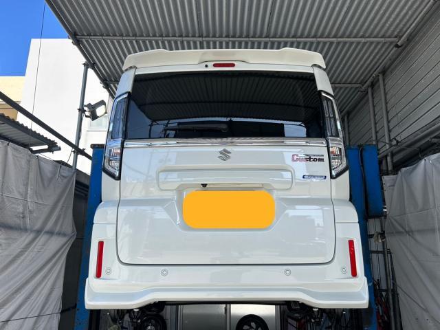 スズキ　スペーシアカスタム　ノックスドール施工    沖縄県　宜野湾市　北谷町　那覇市　豊見城市　読谷村　嘉手納町　浦添市