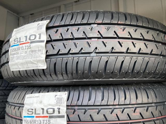 タイヤ交換　新品　国産　155/65R13　13インチ　ブリヂストン　那覇　南風原　軽自動車　車検を安くしたい