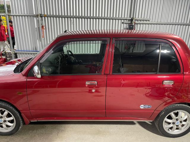 ダイハツ ミラジーノ ガラスコーティング
沖縄市　北中城村　うるま市　宜野湾市　浦添市　西原町　北谷町